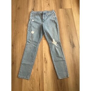 Universal Thread Womens 8/29R High Rise Skinny Jeans Distressed Light Wash Stret